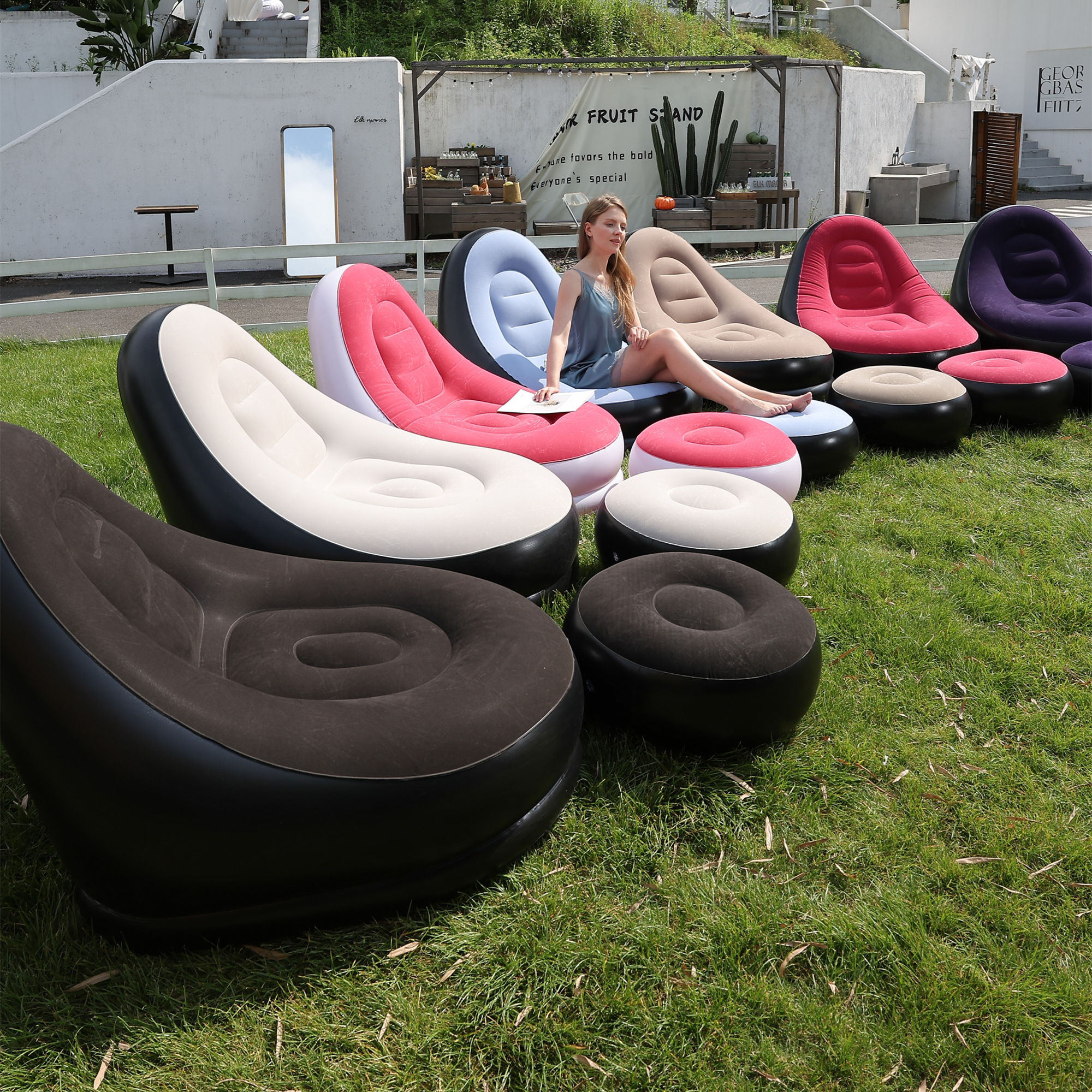 Outdoor Furniture Designer - Lazy Couch Sofas Inflatable Chair Foldable