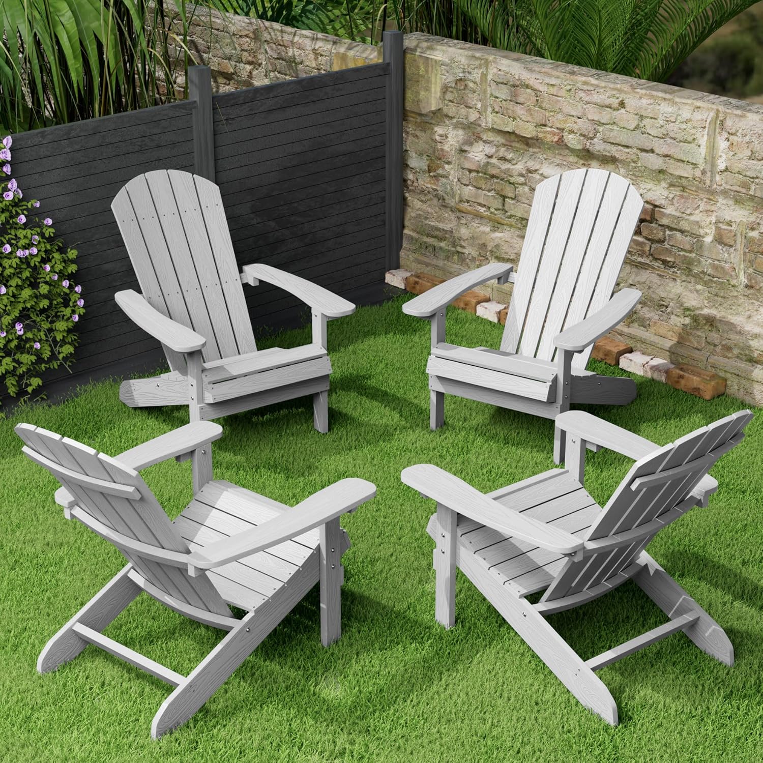 Adirondack Chair Wood - Adirondack Chairs Set of 4 Plastic