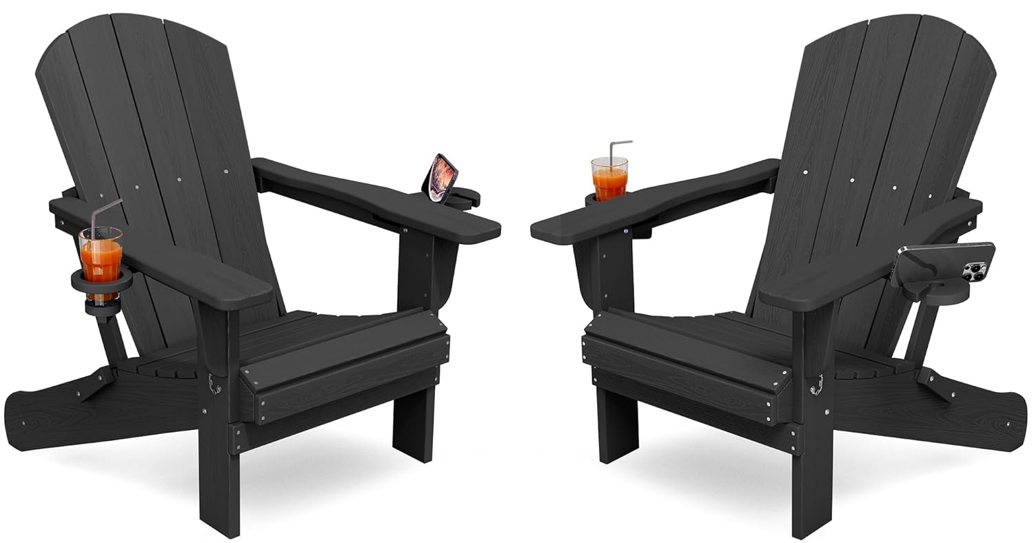 Adirondack Chair Wood - Folding Adirondack Chair Set of 2,