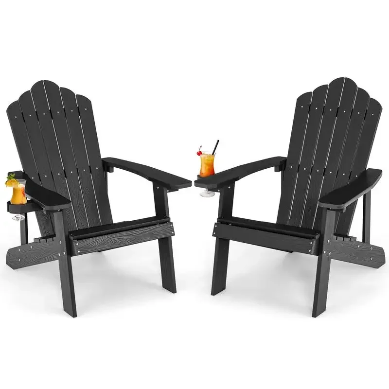 Adirondack Chair Wood - Weather Resistant HIPS Outdoor Adirondack Chair