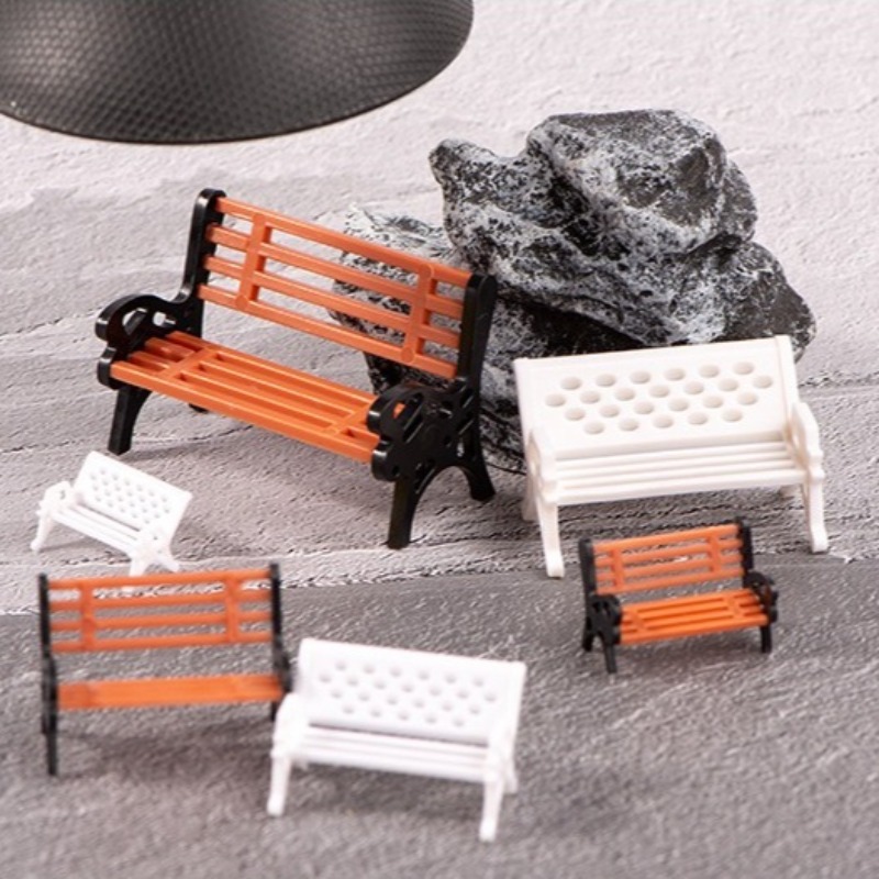 Outdoor Furniture Material - Mini Dollhouse Bench Park Rocking Chair