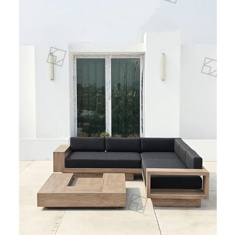 Modern Garden L-Shaped Section - đánh giá và giá Outdoor Furniture Teak