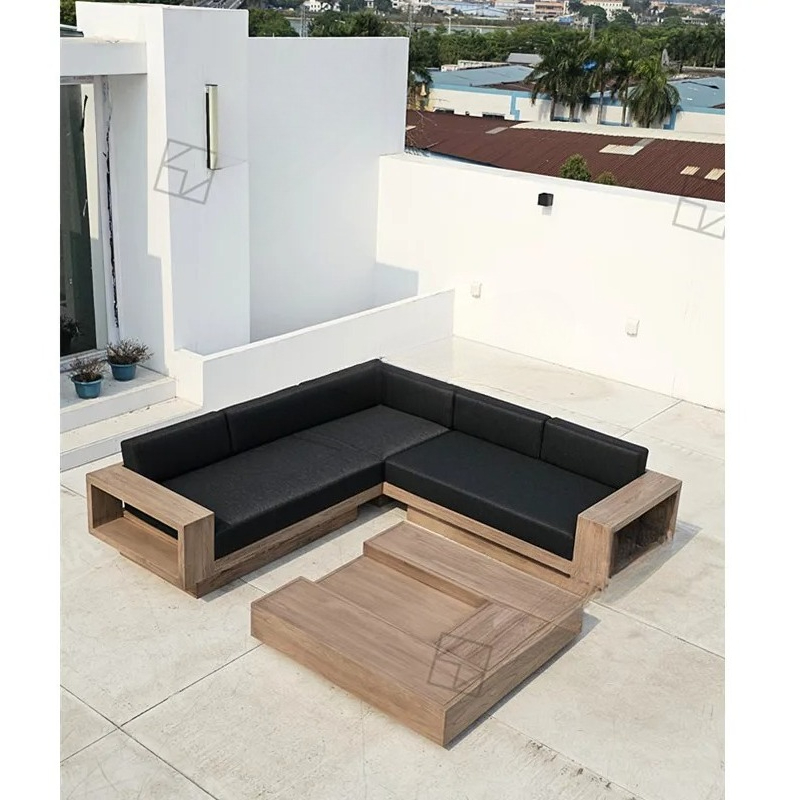 Modern Garden L-Shaped Section - đánh giá và giá Outdoor Furniture Teak