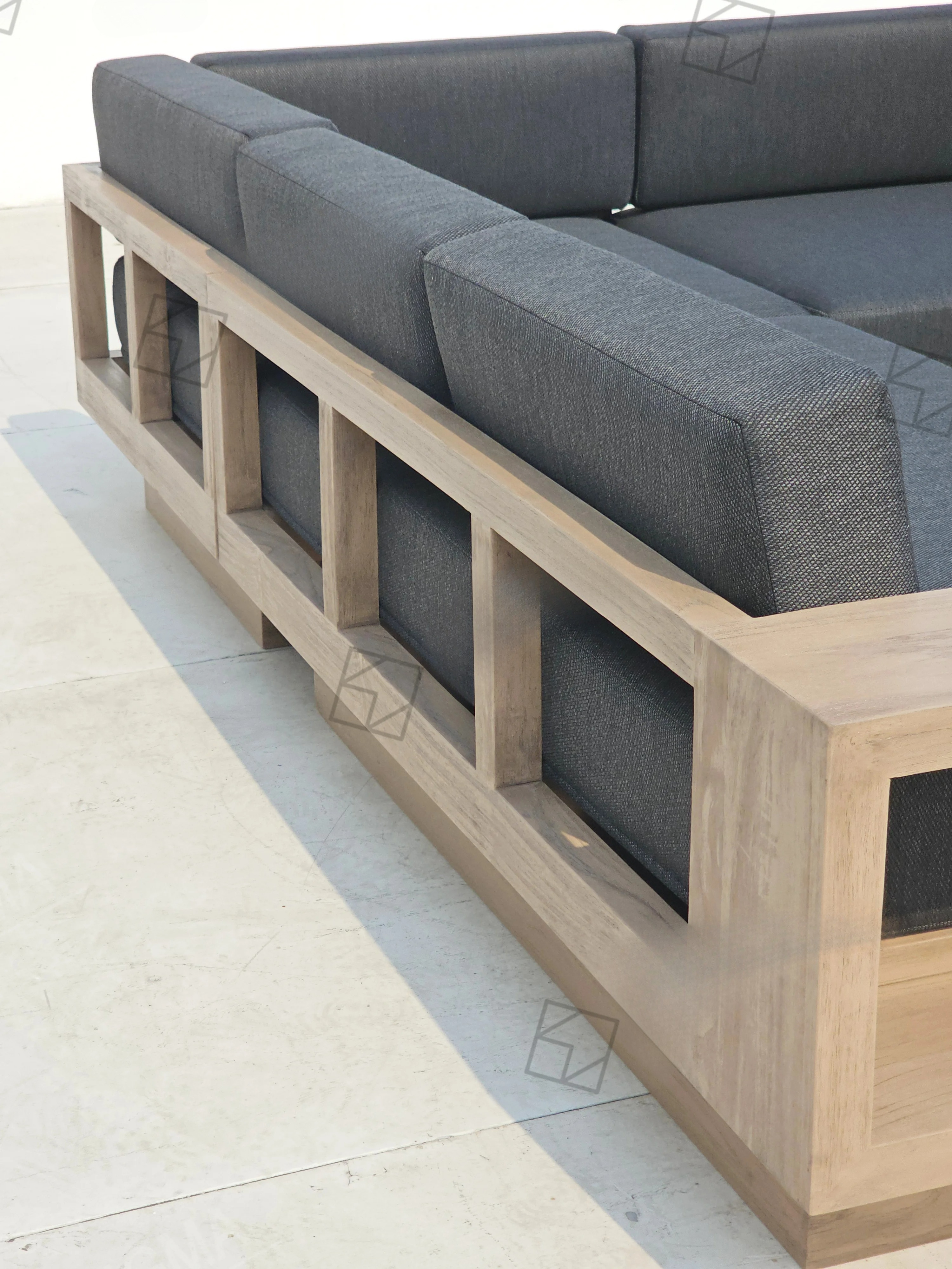 Modern Garden L-Shaped Section - đánh giá và giá Outdoor Furniture Teak