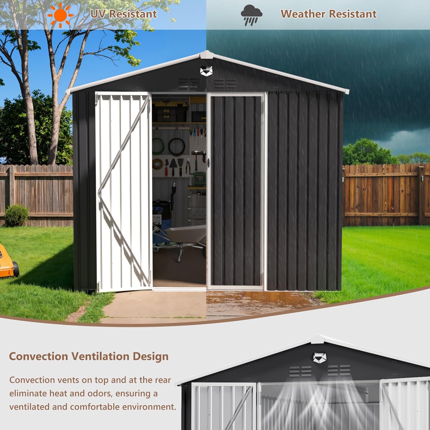 10x12 FT Metal Outdoor Storage - đánh giá và giá Outdoor Furniture Designer