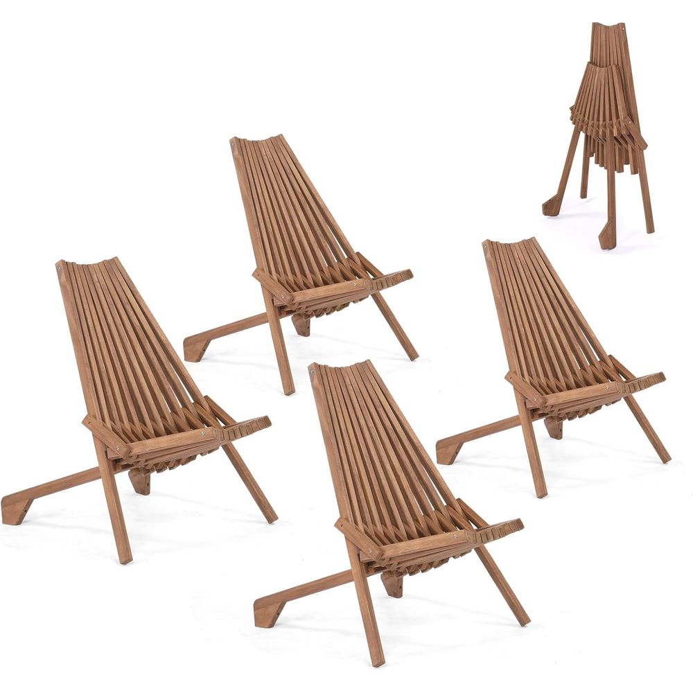 Weather-Resistant Acacia Wood  - đánh giá và giá Adirondack Chair Wood