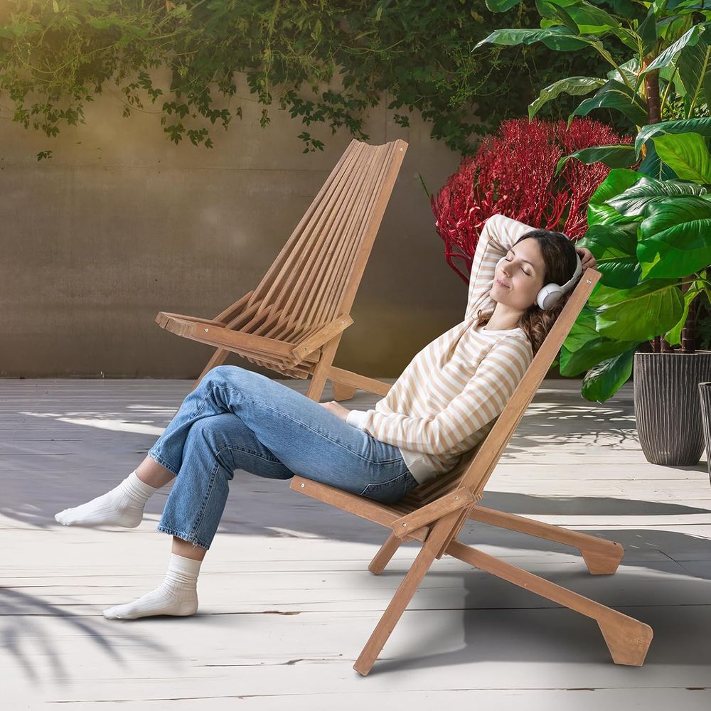 Weather-Resistant Acacia Wood  - đánh giá và giá Adirondack Chair Wood