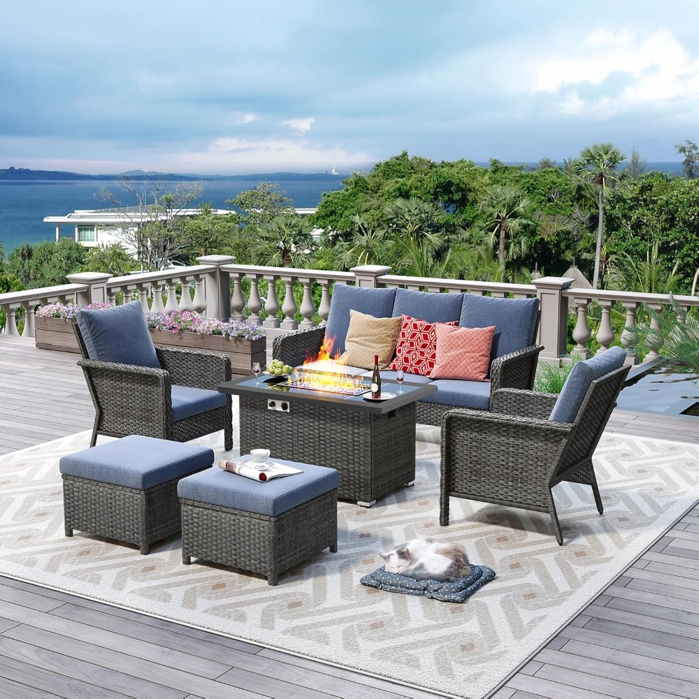 Outdoor Patio Furniture Set Wi - đánh giá và giá Outdoor Furniture Fire Pit Set