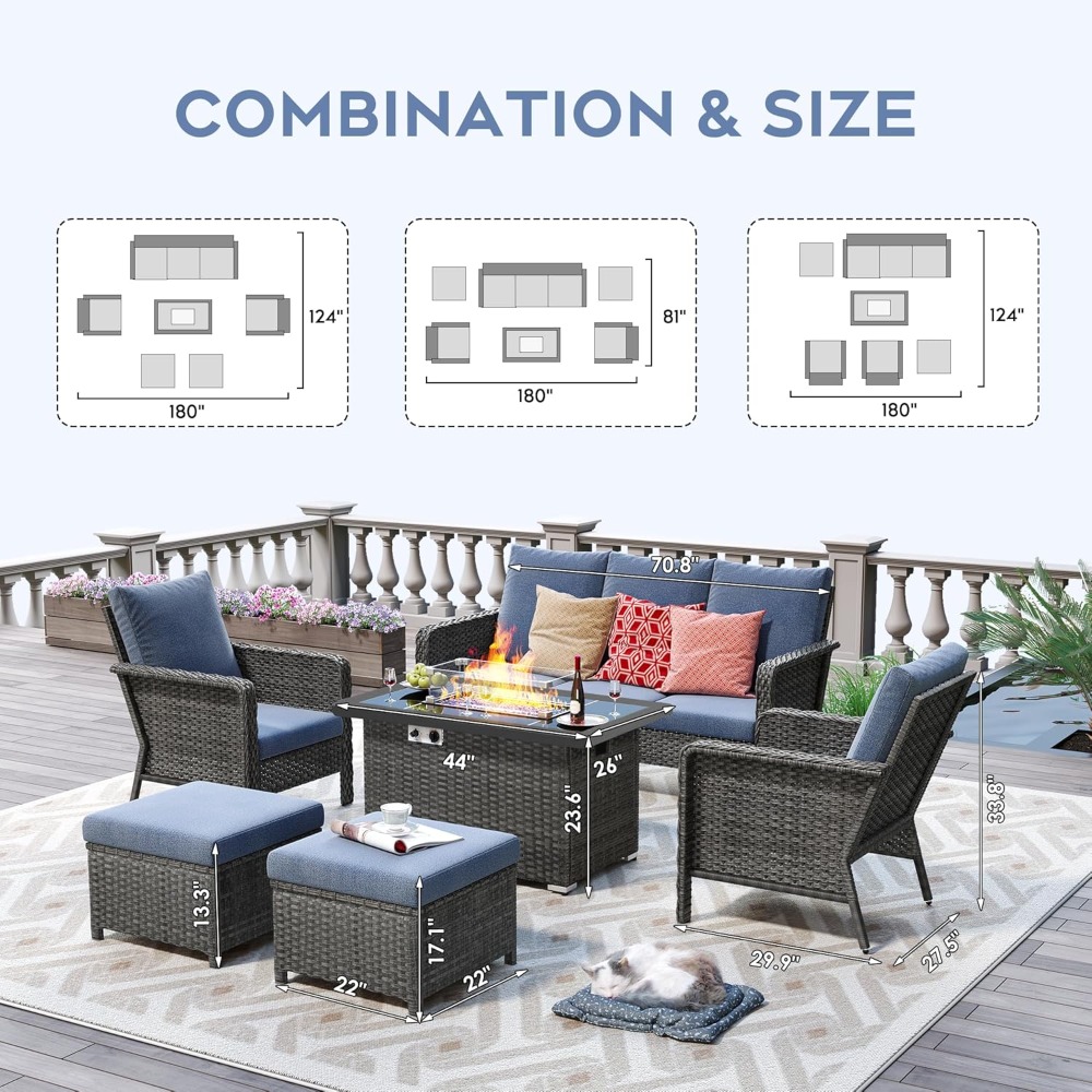 Outdoor Patio Furniture Set Wi - đánh giá và giá Outdoor Furniture Fire Pit Set