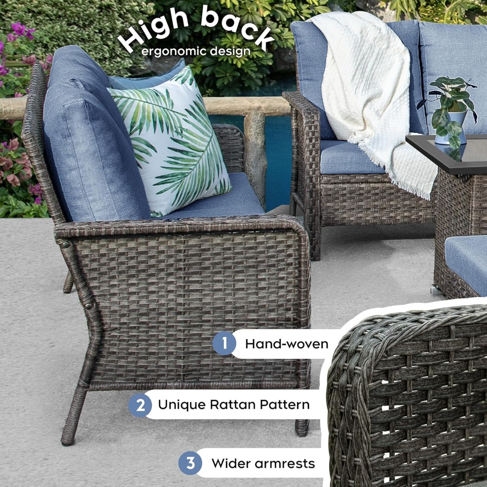 Outdoor Patio Furniture Set Wi - đánh giá và giá Outdoor Furniture Fire Pit Set