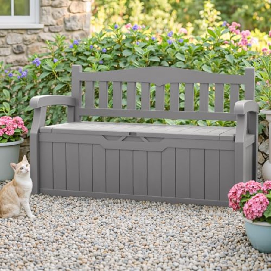 75 Gallon Outdoor Storage Benc - đánh giá và giá Outdoor Furniture Designer