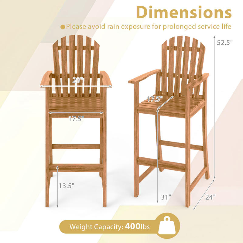 Tall Adirondack Chair with Arm - đánh giá và giá Adirondack Chair Wood