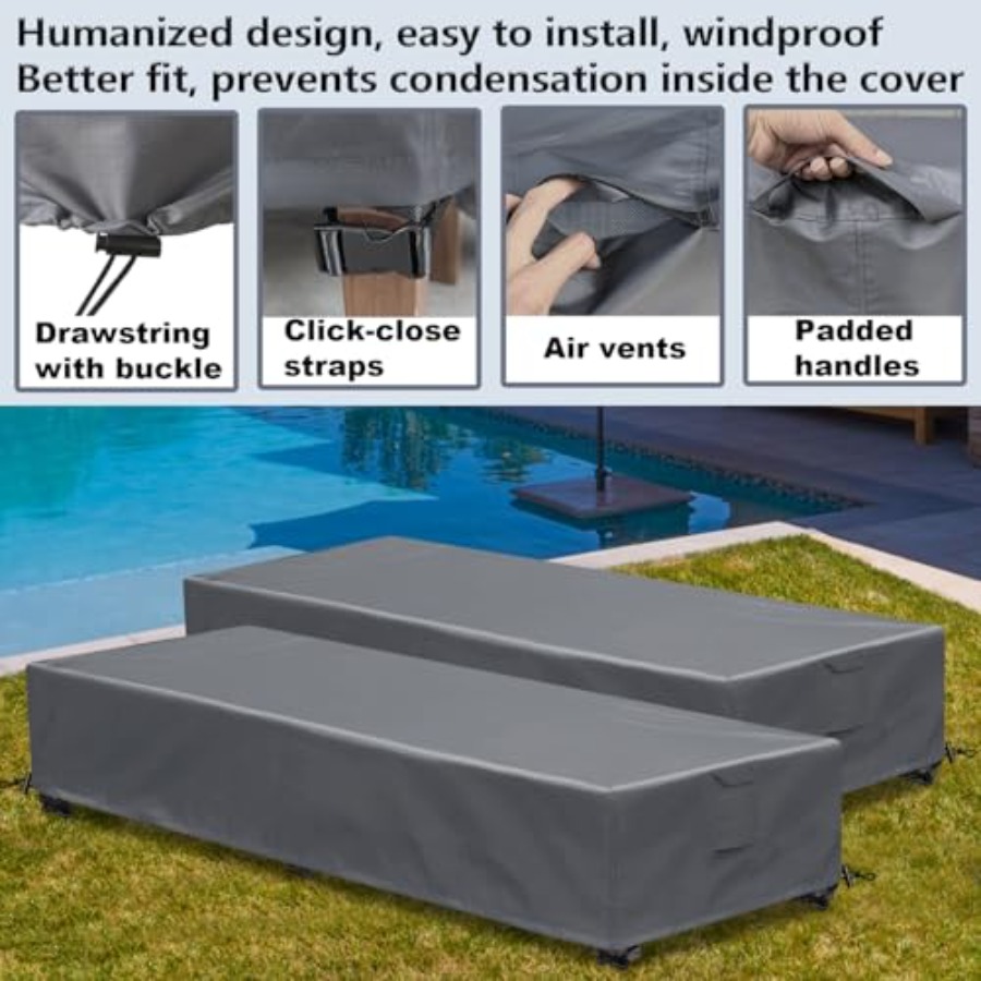 Outdoor Chaise Lounge Covers 6 - đánh giá và giá Outdoor Furniture Material