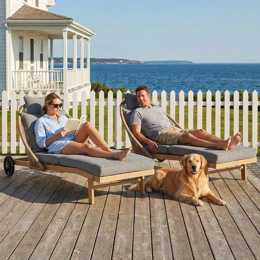 Patio Chaise Lounge Chairs Set - đánh giá và giá Outdoor Furniture Philippines