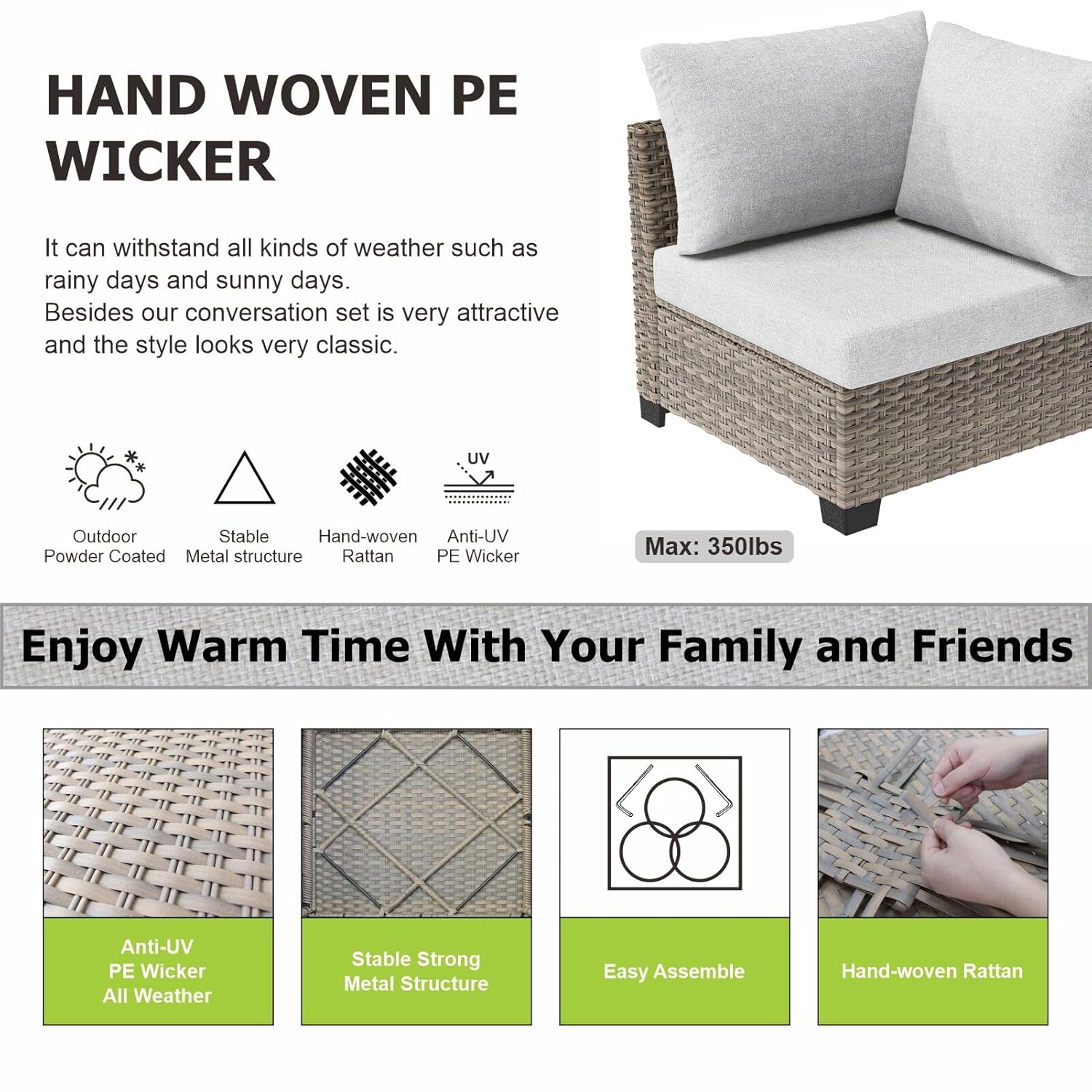 7 Piece Outdoor Sectional Sofa - đánh giá và giá Outdoor Furniture Fire Pit Set