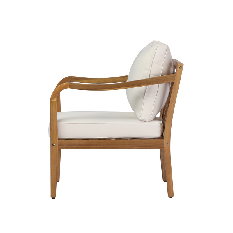 Teak Finish Acacia Wood Club C - đánh giá và giá Outdoor Furniture Teak