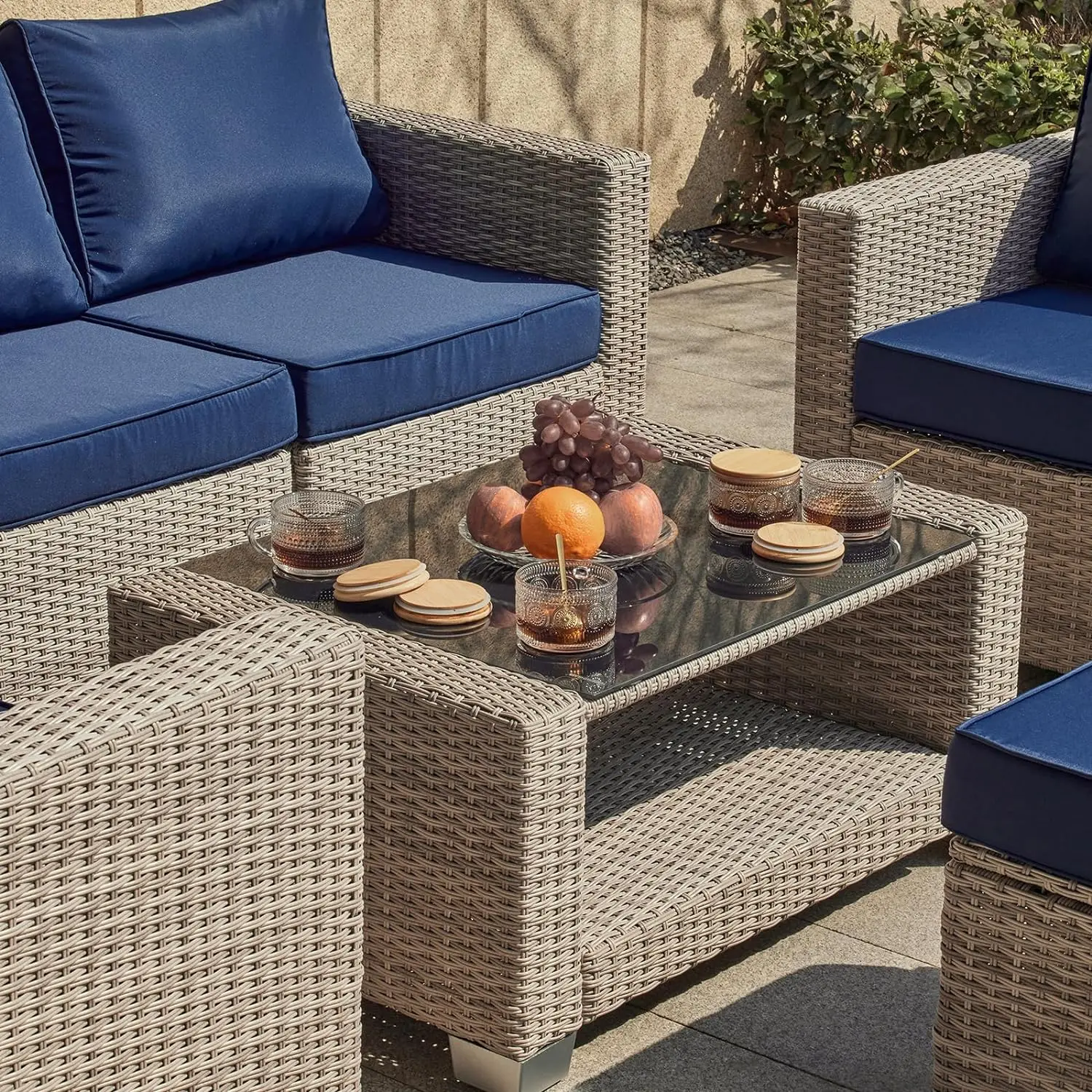 %a 7 Pieces Outdoor Patio Furn - đánh giá và giá Outdoor Furniture Material