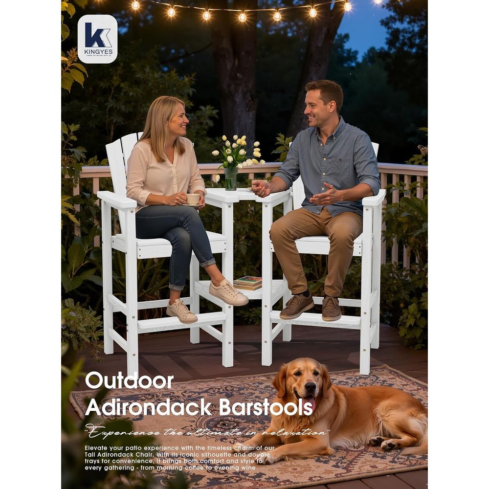 Weather-Resistant Bar Height A - đánh giá và giá Adirondack Chair Wood