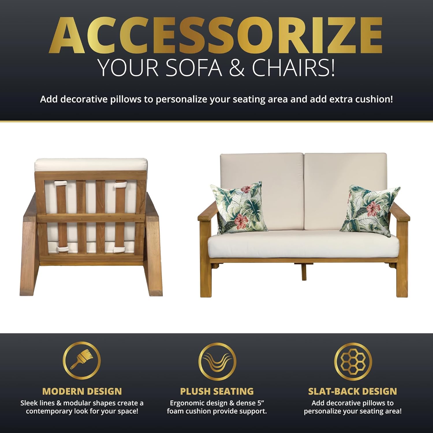 4-Piece Deep Seating Teak Pati - đánh giá và giá Outdoor Furniture Teak