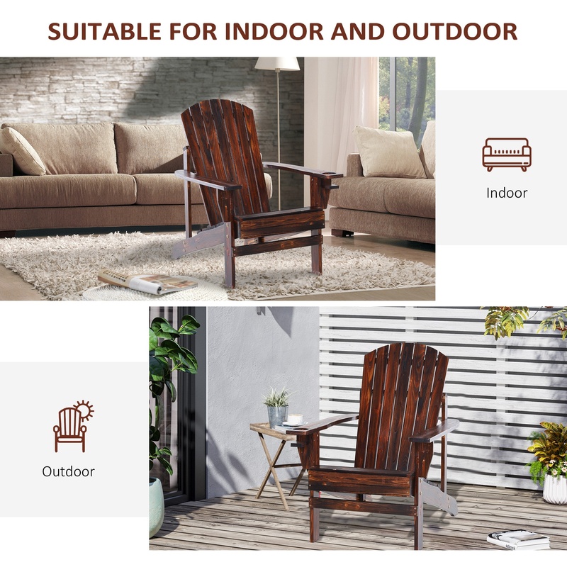 Outsunny Wooden Adirondack Cha - đánh giá và giá Adirondack Chair Wood