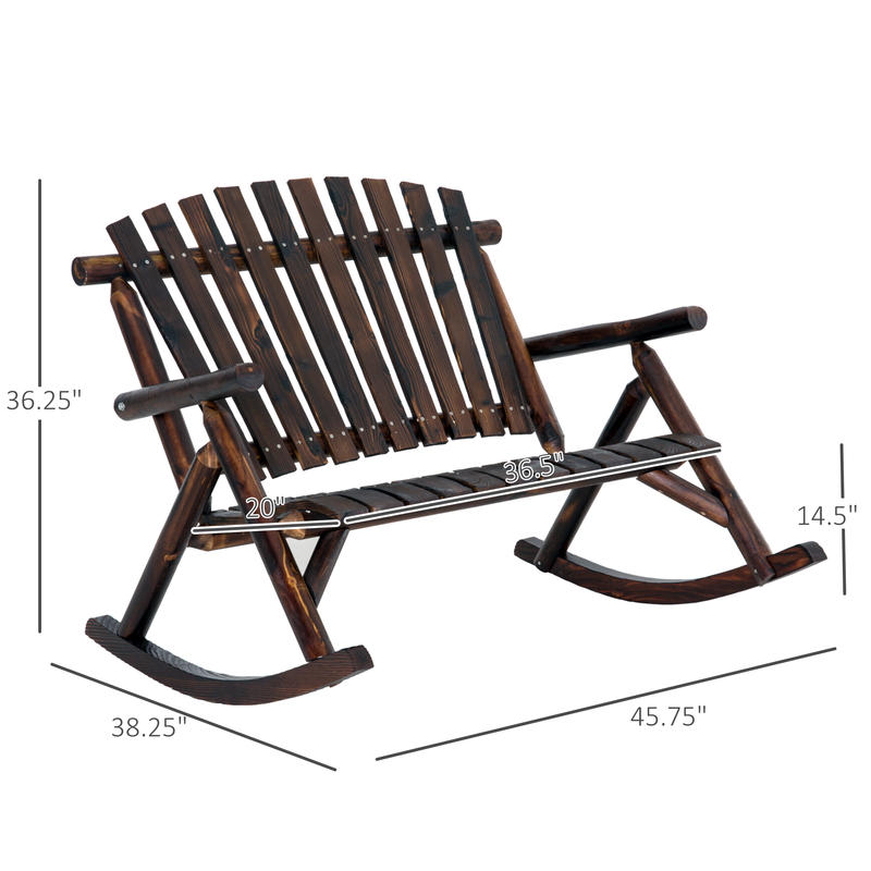 Outsunny Wooden Porch Rocking  - đánh giá và giá Adirondack Chair Wood