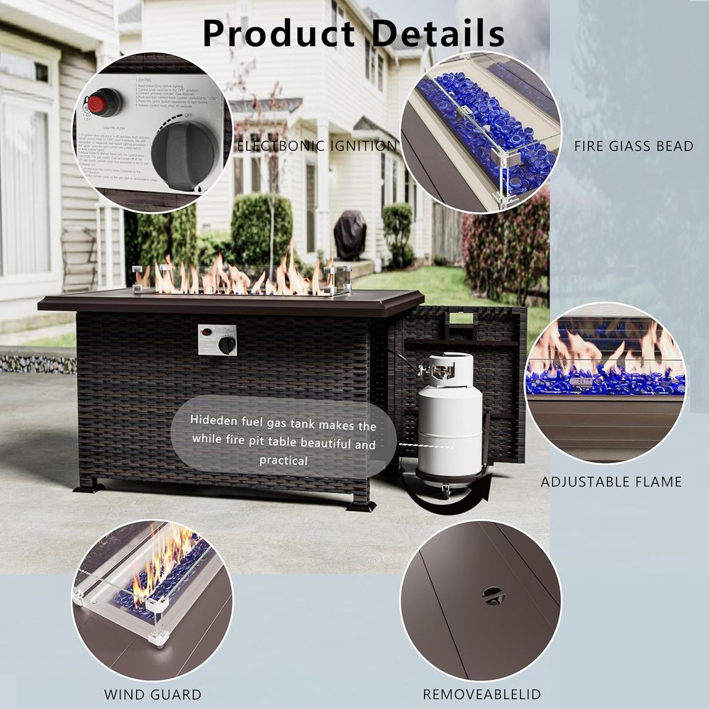 13-Piece Outdoor Sectional Pat - đánh giá và giá Outdoor Furniture Fire Pit Set