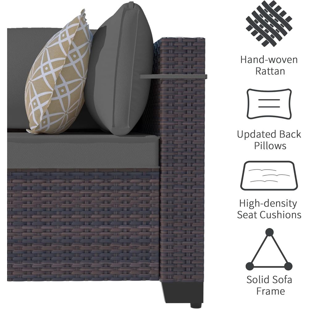 13-Piece Outdoor Sectional Pat - đánh giá và giá Outdoor Furniture Fire Pit Set