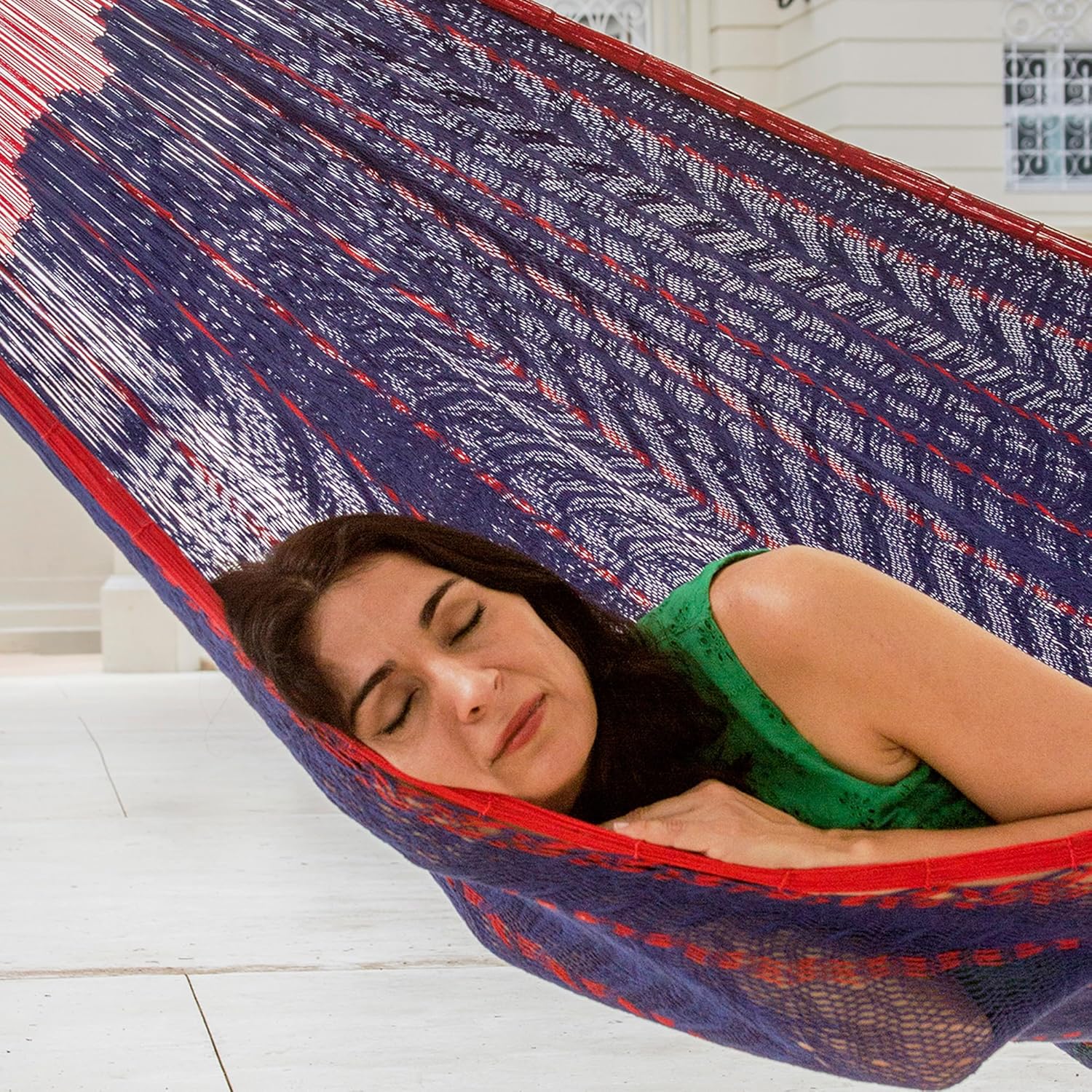 Blue Red Cotton Hand Woven May - đánh giá và giá Outdoor Furniture Xl
