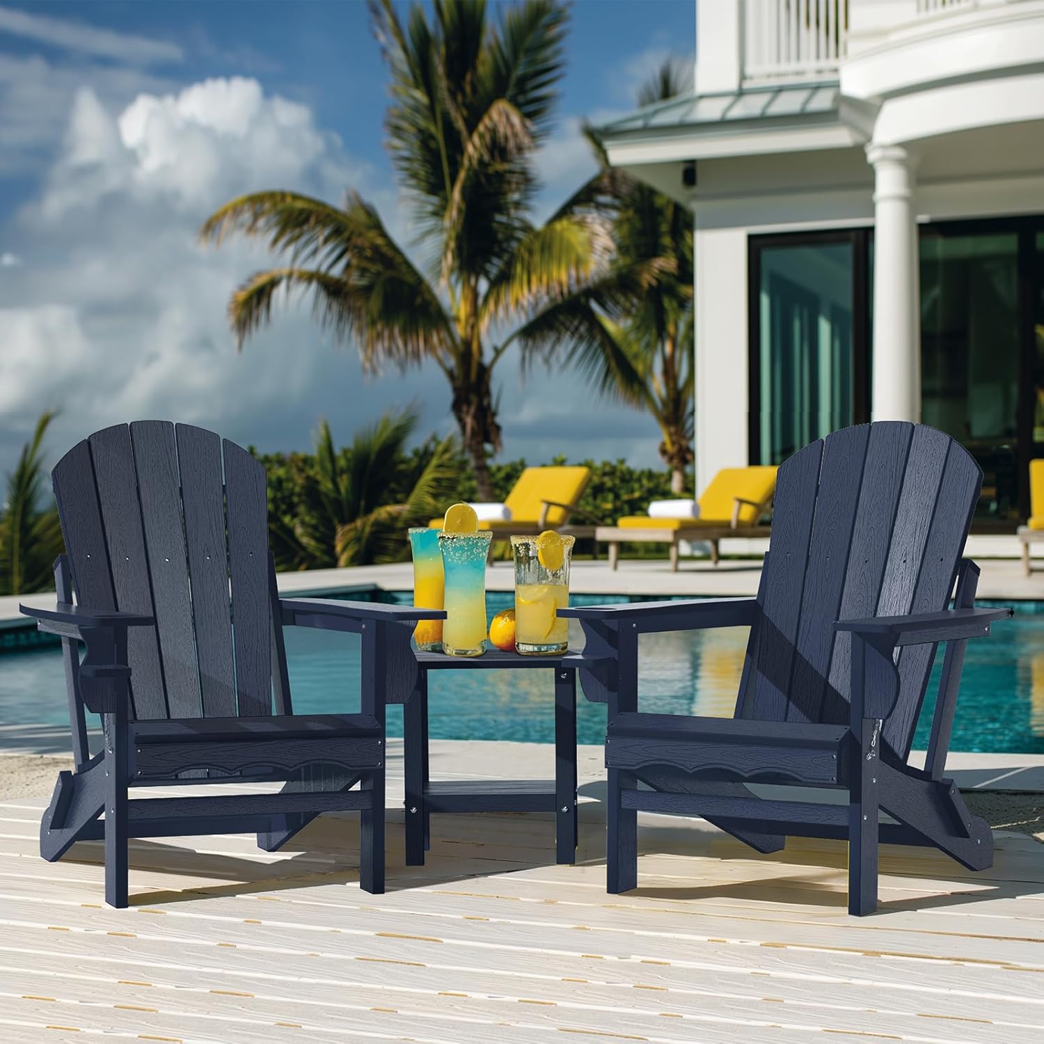 Folding Adirondack Chairs Set  - đánh giá và giá Adirondack Chair Wood