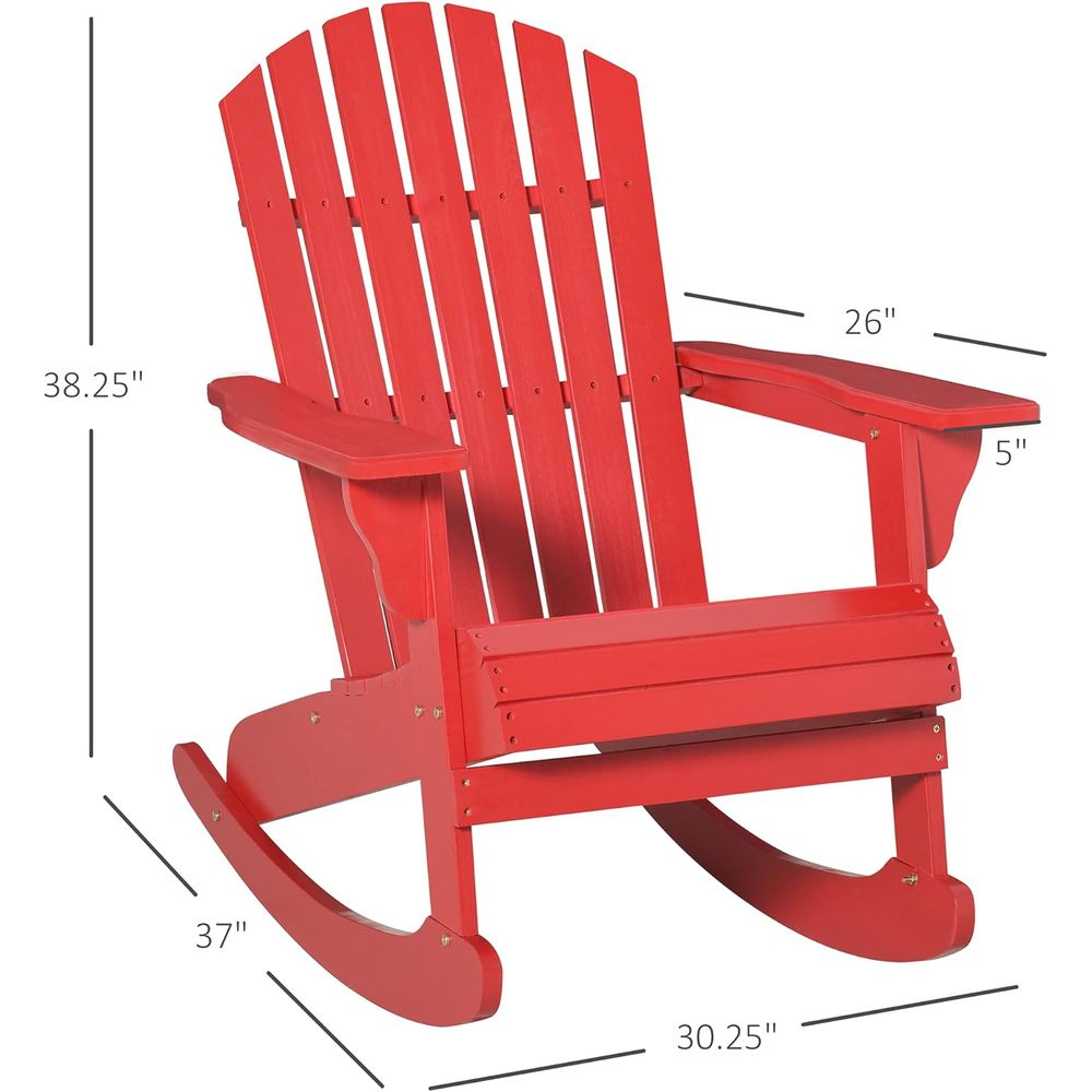 Wooden Adirondack Rocking Chai - đánh giá và giá Adirondack Chair Wood