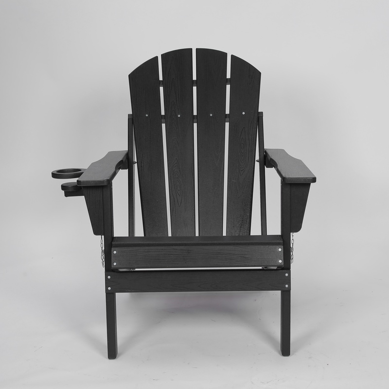 Black HDPE Folding Adirondack  - đánh giá và giá Adirondack Chair Wood