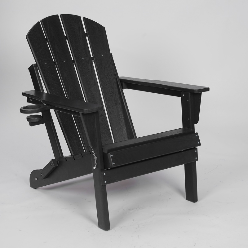 Black HDPE Folding Adirondack  - đánh giá và giá Adirondack Chair Wood