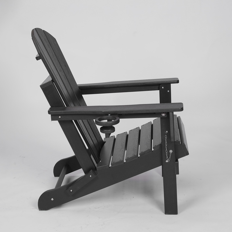 Black HDPE Folding Adirondack  - đánh giá và giá Adirondack Chair Wood