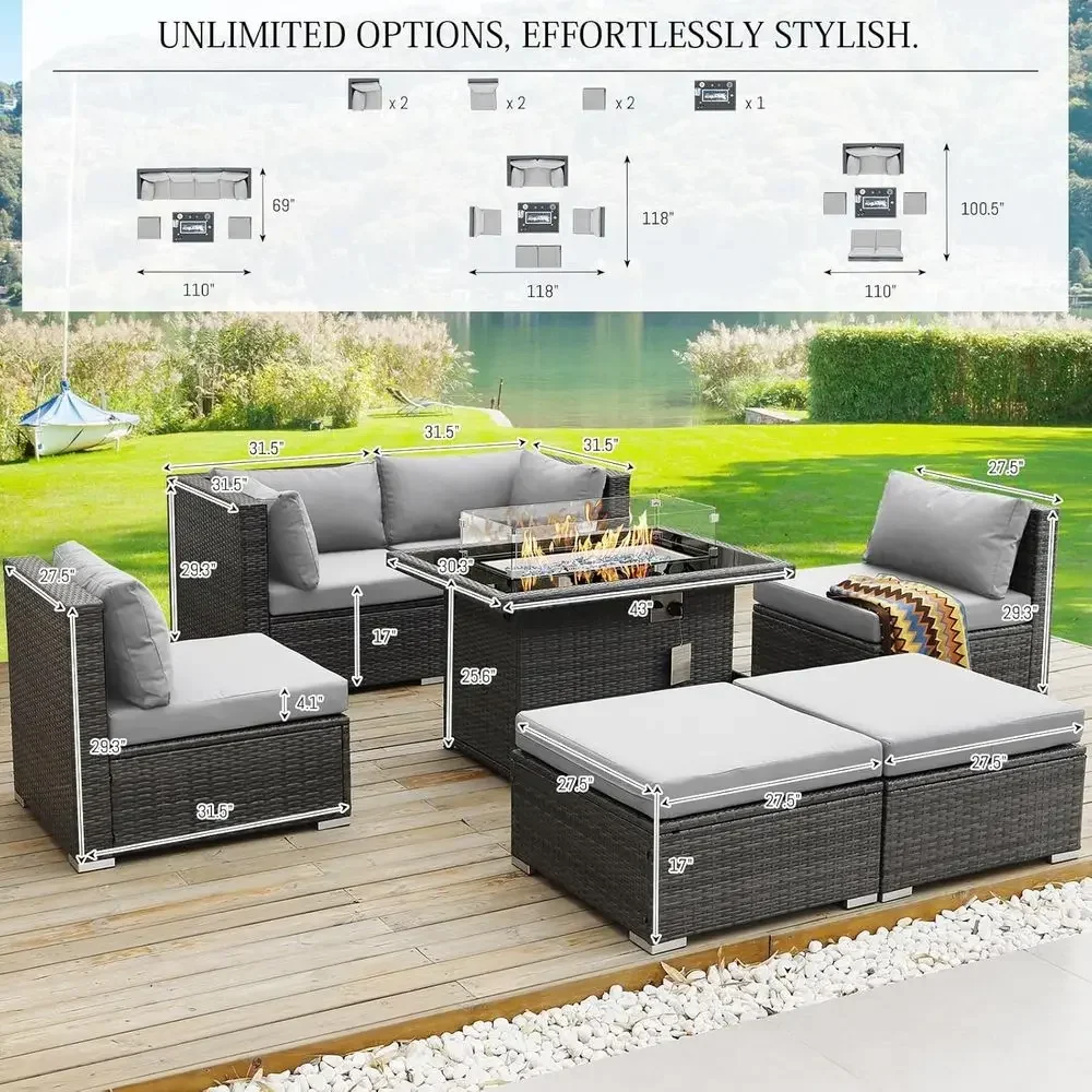 6-Person Weather-Resistant Out - đánh giá và giá Outdoor Furniture Fire Pit Set