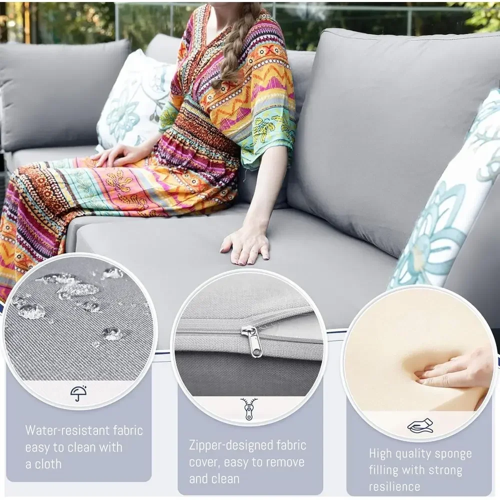 6-Person Weather-Resistant Out - đánh giá và giá Outdoor Furniture Fire Pit Set