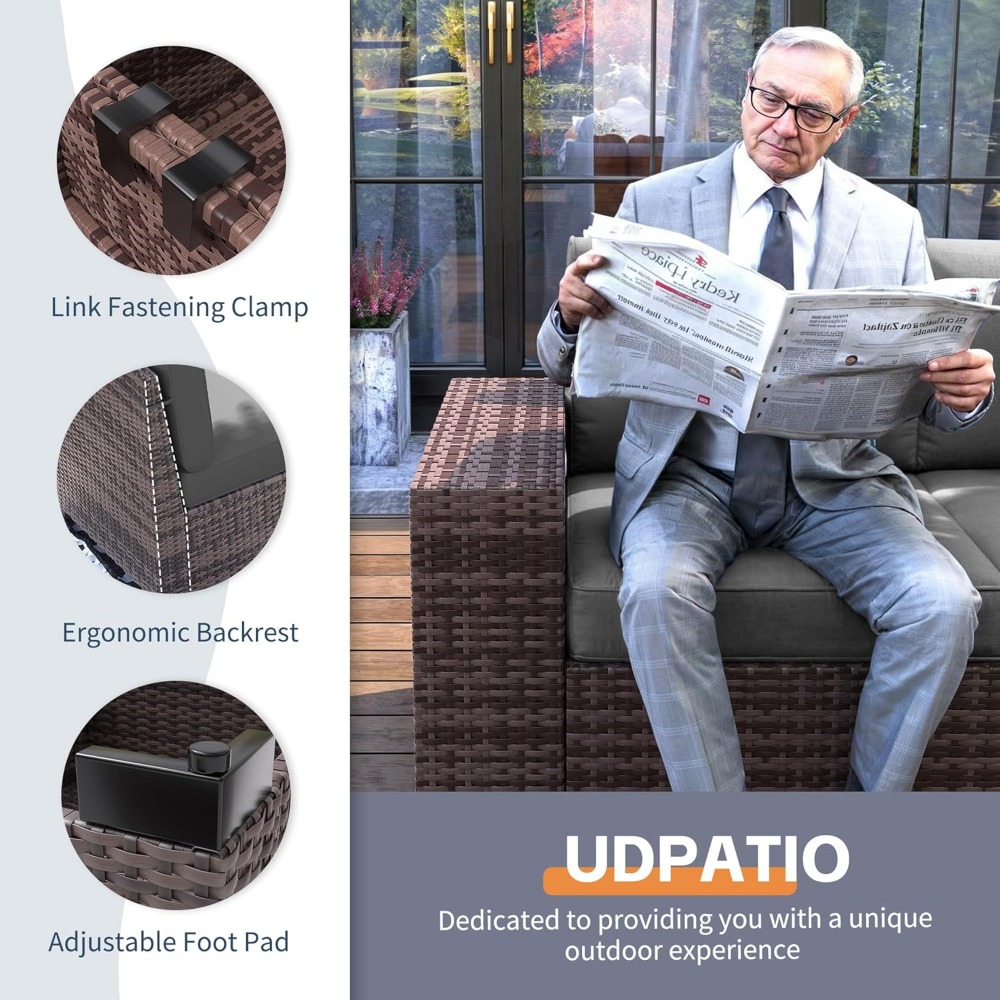 Sectional Sofa Set with Fire P - đánh giá và giá Outdoor Furniture Fire Pit Set